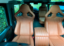 Load image into Gallery viewer, Four Leather Seats and Cubby - Land Rover Defender 90
